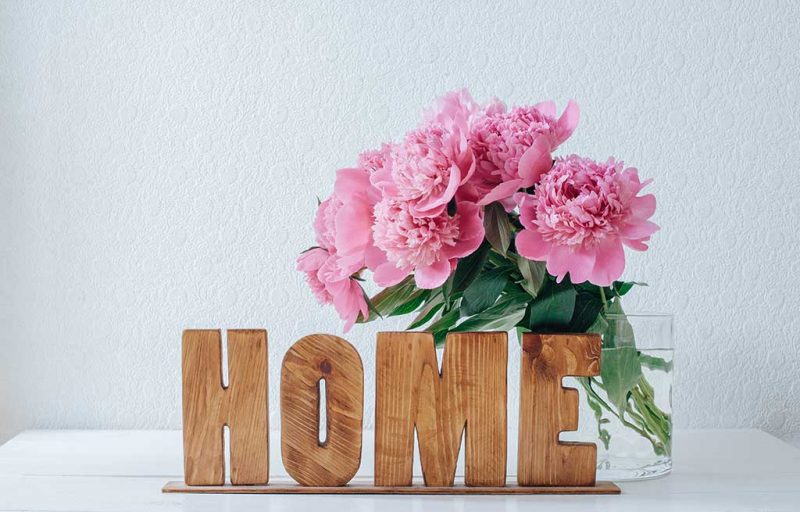 Interior design and flowers